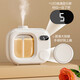 Aromatherapy machine air purifier automatic fragrance spray machine air freshener long-lasting bedroom toilet deodorization air humidification puppy replacement 3 bottles of essential oil Gardenia
