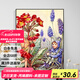 
JINGZUO American retro elf flower fairy digital oil painting 2024 new handmade DIY coloring hand-painted oil painting B7374 30*40cm solid wood inner frame + brush paint
