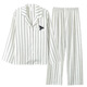 Yalu Brandpaar Pyjamas für Frauen im Frühling und Herbsteise Ice Seide Langarmierte Heimkleidung für Sommer-Männer simulierte Seide großer Größe Hellblau 6630# Men Mdf L.