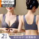 Modal Lace Beauty Back Button Underwear Women's Small Breasts Clutch Panties Set Sexy Strikeless Vest Style Bra 2025 New Style Temperament Gray Single Part 70A (160)