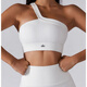ALO YOGAAO YOGA European and American Yoga Vest Women's Fitness Sports Running Bra Shockproof Gathering Beautiful Back Sling Inner Flagship Shoulder Sling Swan White S