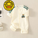 G.DUCKKIDS品牌童婴儿衣服新款秋装新生儿哈衣长袖可爱宝宝连体衣爬服春秋款 6221 黄色 80cm