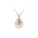 Oshiman Jewelry Freshwater Pearl Pendant Baroque Oblate Necklace Elegant Gold and Silver Two-tone 925 Silver Female Ning Twilight Silver
