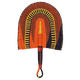 Beyzkroomology importada de África Ghana tejido a mano Fan de paja tejido Ins Color Fan decorativo BGF-12189