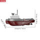 Tianmiaomiao mini remote control tugboat can be launched into the water wireless electric high-speed speedboat ship children's water simulation toy boat model small remote control tugboat adjustable speed + with light + waterproof configuration
