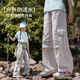 Pantalones laborales de niñas para chicas de verano para senderismo y caminatas de senderismo para niños para niños grandes para niños de montañismo al aire libre impermeable 15265 color de albaricoque 120 cm