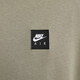 
Nike men's loose T-shirt for autumn new cotton knitted soft and comfortable official NIKE AIR HQ9249 320 light green gray XS