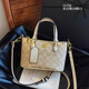 Dafeili Gutiko Nischendesign Handtasche Frauen 2025 Neue Mode gedruckte Schulterschalenbeutel Exquisite Internet Promi Brown Brown