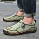 
Western Region Camel Export Large Size Men's Shoes Genuine Leather Breathable Casual Leather Shoes Men's Style Youth Trendy Shoes Soft Sole Cowhide Shoes KK-9902 Brown 38