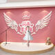 
Eloquence classroom class layout decoration sound little host stage kindergarten environmental creation background fabric organization cultural wall 15865 shining star anchor-pink + white characters 2mm large