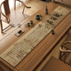 LuodaBAN (LUODABAN) Thousand Miles of Jiangshan Table Flag Tea Table New Chinese-style Zen Tea Table Padding Cloth Absorbent Tea Table Table Cloth Long Strip Huxi Caotang Picture-NC-12044 30*160cm [odorless]