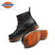 Dickies Martin Boots Мужские ботинки осень и зимние британские кожаные ботинки Пара ботинки мужчин и женские модные рабочие ботинки Универсальные мужские туфли черные (мужской стиль) 39 [размер больше, подходит для спортивной обуви 40]