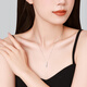 Chao Acer PT950 Platinum Diamond Necklace Girls Birthday Gift Pricing Platinum XQP42200017 Chain length about 45cm