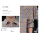 
Plaid casual shirt men's spring and autumn long-sleeved shirt Korean top retro loose summer thin coat 9903 meters blue XL