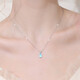 LAOLATU (LAOLATU) pt950 platinum necklace for women moonstone Rupert platinum pendant birthday and Valentine's Day gift for girlfriend and wife pt950 platinum necklace + pt950 platinum pendant