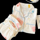 Balabala Children's Pyjamas Summer Summer à manches courte à manches coton Cotton Style Girls 2025 NOUVEAU ÉTÉ COMPRISE MIGLE HOME SET F757 # SOIL SEAT CHEURS COURTES + SHORTS Taille moyenne Enfants 16 Taille Hauteur 133-143 cm Poids 6