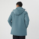 Xue Zhongfei [Off-season clearance] Hot fashion warmth and cold casual and versatile warm down men's down jacket for women duck down deep steel blue 5087-833 XL /180
