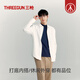 Three-gun base layer shirt for men, pure cotton, anti-static, brushed velvet half-turtle collar, basic inner wear for men