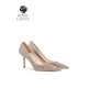 Rose Castle Crystal Zapatos de oro Tacones altos zapatos de novia xiuhe vestido de novia principal oro 6629 6.5cm 40