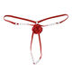 
Pearl sex underwear thong hollowed-out crotch-stretched full transparent real person leak hot large size hair 2024 new model Encore Red M80-120Jin [Jin equals 0.5 kg]