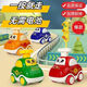 
Children's toy car boy inertial cartoon pressing car Huili kindergarten boy and girl baby toy car pressing car - green 1 package