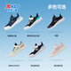 XTEP (XTEP) children's shoes for boys' mid-large children's net leather non-slip Velcro running shoes Night Blue/Qingshan Blue 37
