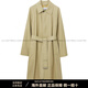 Burberry (BURBERRY) new year solid color lapel single-breasted long-sleeved mid-length windbreaker for men camel camel one size 46