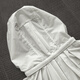 
MEIYANG Peanut Clothes No. 2 Cool Removable Hooded Three-dimensional Pleated Loose Light Gray S