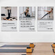 Sailoto Pilates hanging painting, body fitness, yoga studio, cultural wall, environmental creation, decorative painting, yoga classroom inspirational 01+ Pilates Medium