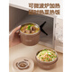 SUPOR 316 Stainless Steel Insulated Lunch Box Microwave Heated Soup Can Student Sealed Breakfast Bowl Mini Lunch Box 316 Steel Brown-Large 600ml