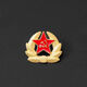 National Day communist red brooch Soviet retro metal sickle and hammer five-pointed star badge badge accessories brooch spare button
