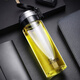 Heenoor glass cup thickened single-layer heat-resistant filter tea cup large portable water cup men's car cup casual cup 6076-695 ml none