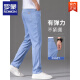 Romon Ice Silk Jeans Summer Summer Pantalones delgados para hombres tenis azul 2025 Nuevos pantalones largos elásticos y ligeros 9767 azul claro + 806 Oferta especial de azul claro 2 piezas 28 cintura de cintura 2 pies 1 adecuado para aproximadamente 90-100 Jin [Jin equivale a 0.5 kg]