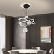 Opp -Beleuchtung; Opple Restaurant Kronleuchter geführtes Wohnzimmer Schlafzimmer Home Lighting Nordic Lamp Dining Kronleuchter Modernes einfaches kreatives Deckenlicht 1396 Black Xiaoai Klassenkamerad intelligent + plus Fernbedienung