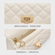 Charles/Keith25 Herbst Neues Produkt Diamond Kette Handheld Crossbody Tasche kleine quadratische Tasche Frauenbeutel Chinesisches Valentinstag Geschenk CK2-50701608 Creme Milk White S
