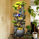 Pangdonglai quality large-scale floor rockery flowing water fountain ornaments living room cash feng shui wheel humidifier Gaoshanyun 9926 small 106CM