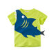 TTPMER Summer Boy Kurzarm T-Shirt Cotton Cartoon Dinosaurier Design Ins Style 9716 Militärblau 120