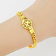 Prodigal Heart 24K Gold Bracelet Gold Bracelet Women's Gold Bracelet Transfer Bracelet Imitation Gold Color Valentine's Day Gift for Wife 0.02g Small Fish Chain + Collect Gifts + Counter