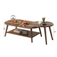 Shanshan wooden art coffee table living room simple coffee table small apartment side table tea table Nordic side table balcony mini table