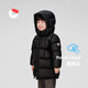 Nanny Goose Children's Down Jacket Warm Thickened Windproof Jacket Mid-Length Bread Jacket Simple Coldproof Winter Wear NG2865 Shark Gray 140