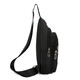 Nouveau sac de coffre sac pour hommes sac à un épaule crossbody sac de corps transversal décontracté oxford tissu poitrine croix sac à tendance sac à la mode 9905 grande assiette noire