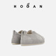 HOGAN【季末特惠】HOGAN 女鞋H-Wrap系列H681船鞋厚底鞋运动休闲鞋 灰色 34
