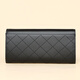Crocodile shirt fashionable cowhide wallet for women rhombus high-looking long zero ticket holder gift box gift E2217