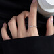 Mansheng 999 sterling silver lucky ring female niche design index finger ring light luxury high-end female ring open ring gift girlfriend 999 silver lucky ring