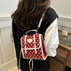 Collège mignon sac à dos 2025 Nouveau style de mode portable portable à pois sac à dos sac à dos sac à bandoulière femmes bac crossbody rouge