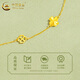 CHINA GOLD 18K gold four-leaf clover bracelet for women, light luxury niche Valentine's Day birthday gift for girlfriend and wife 18K gold four-leaf clover bracelet, about 1.2g, brand gift box