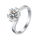 DR.PRESENT one carat diamond ring, moissanite ring, female proposal, wedding index finger ring, birthday gift for girlfriend and wife, soft style 2 carat diamond ring, adjustable