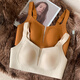 Style de Victoria, grands seins, petits sous-vêtements, style mince d'été pour femmes, seins, anti-sac, minceur, pas de traces, soutien-gorge de réglage de grande taille, sans anneau en acier, lait, couleur brune m (34/75bcd recommandé)