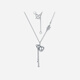 Saturday Fortune (ZLF) PT950 platinum necklace for women, shiny classic gourd pendant for girlfriend’s birthday, 40+5cm-5.8g