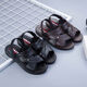 HUILIRUI [Vietnam Rubber] Version coréenne des sandales pour hommes décontractées sans glissement confortable et durable Sandales masculines Nouvelles en été 698 Black (version anti-glissée) 42 (adaptée à 41)